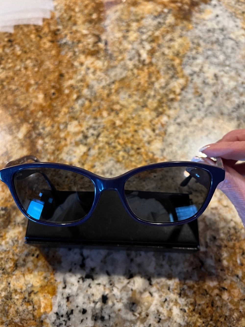 Rampage Women's Navy Blue Cat-Eye Sunglasses